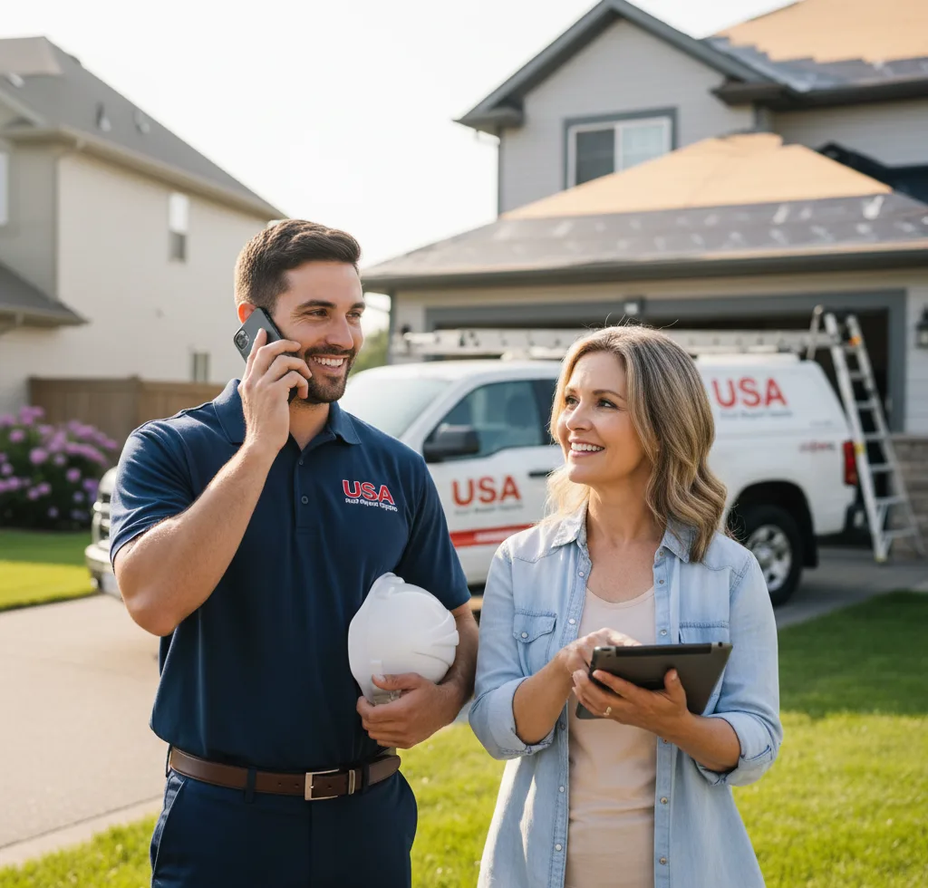 USA Roof Repair Experts customer support in Vernon Center